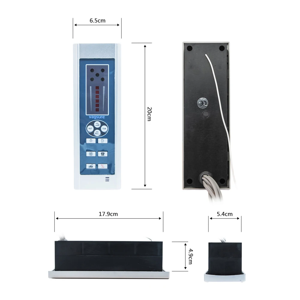 New 1set ( Controller+Transformer+Vent Fan+Speaker+Light) Radio FM Control For Shower Cabin Parts Electric Shower Parts