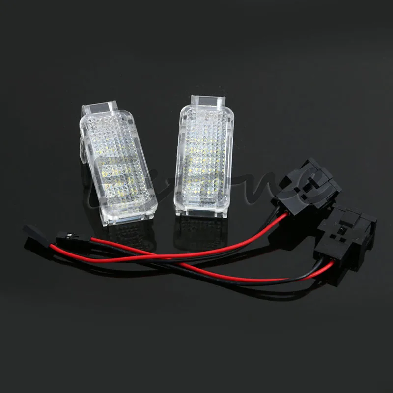 

Car light 2pcs Error Free LED Courtesy Glove Box Under Door Foot Light For VW Touareg Tiguan Skoda Roomster