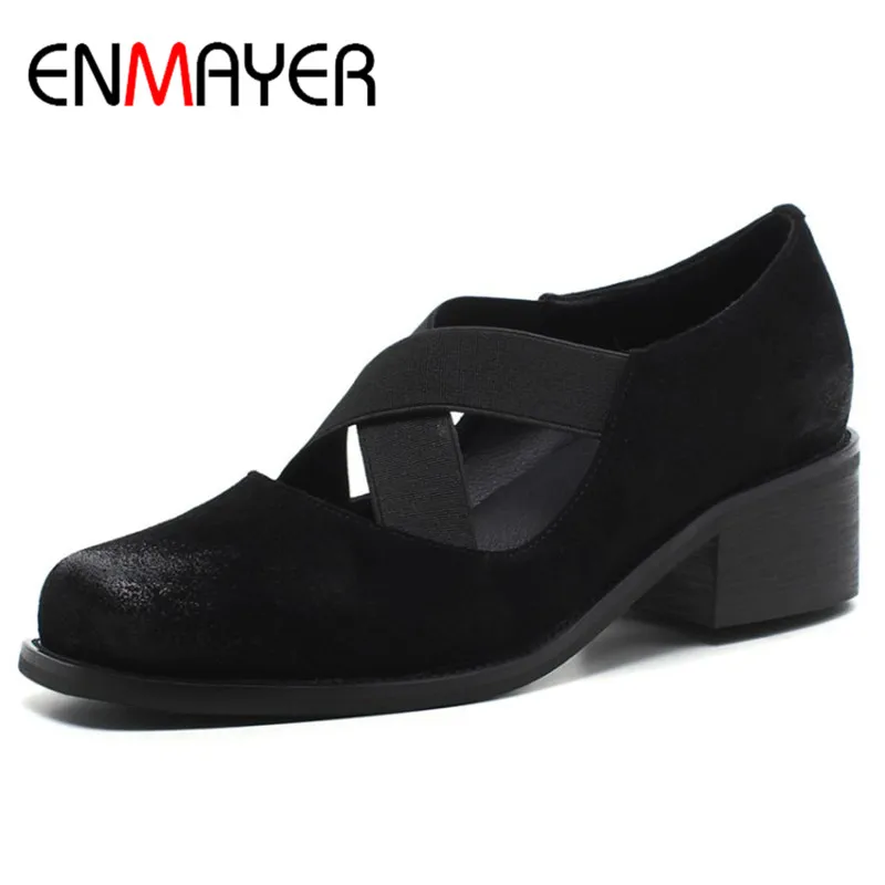 Cuero Genuino Tamaño Negro Mujer Cuadrado Bolso Bajo Fiesta Dedo Fecha Tacones Del Tinto Enmayer Redondo 40 Bombas Pie Zapatos De vino 34 Mary 7wFgOqxqC