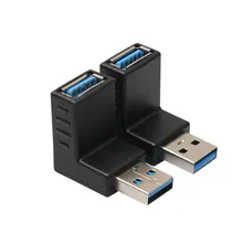 Overmal 2 шт USB 3 0 A штекер к женскому удлинительному кабелю 90 градусов