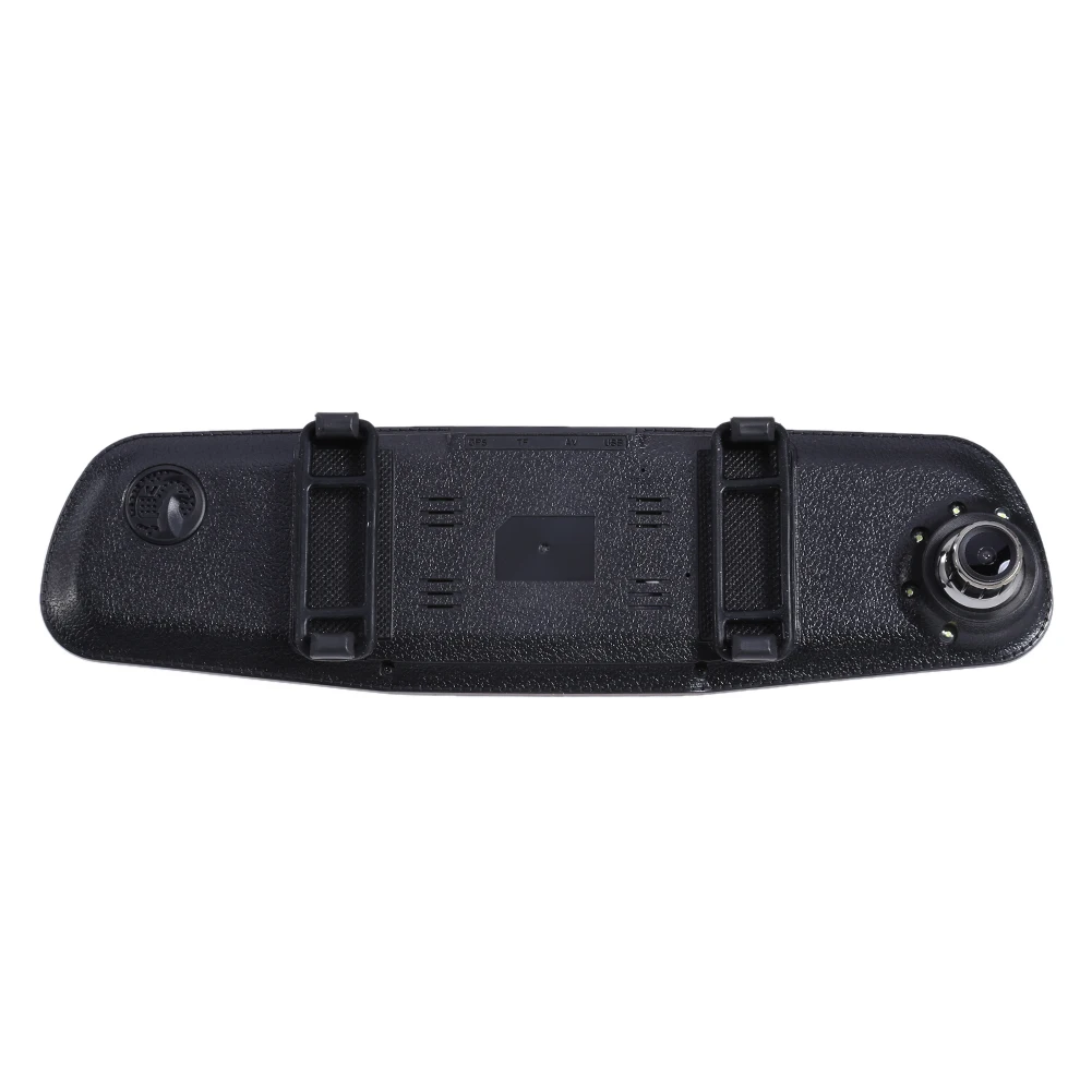 4,3 ''2 lentes Dash Cam Full HD 1080P visión nocturna coche DVR Detector Cámara revisión espejo DVR grabadora de vídeo Digital Auto videocámara - 4