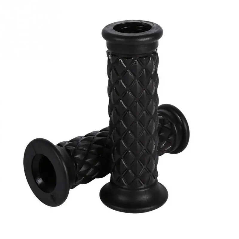 2pcs Motorcycle Motorbike Cafe Racer Handlebar Grips Rubber Anti slip