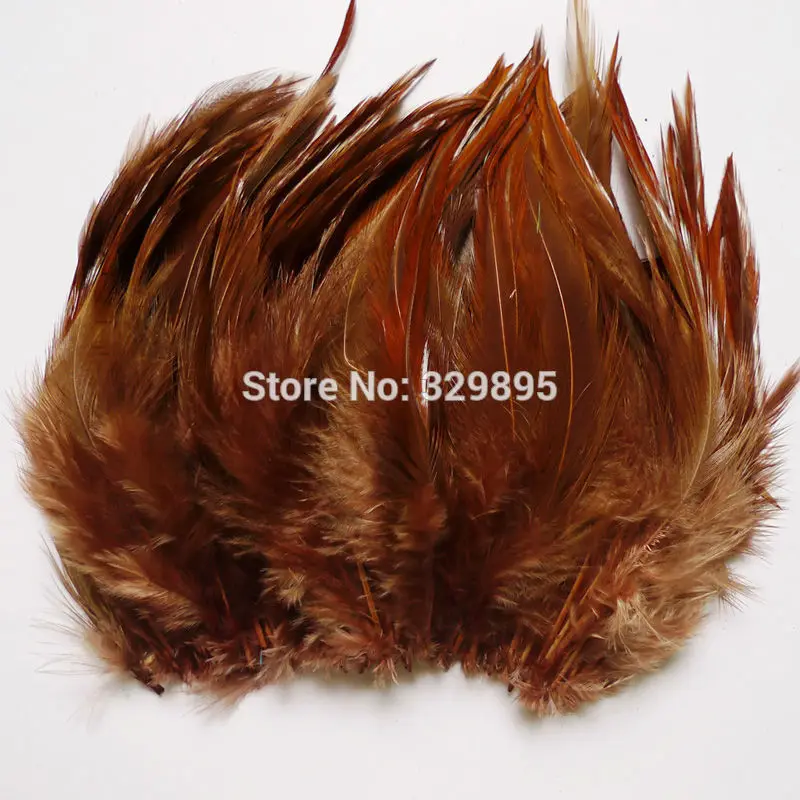 

Wholesale! 100pcs Brown 4-6inch/10-15cm Rooster Saddle Cape Craft Feathers For Crafts Wedding Decoration chicken pheasant plumes