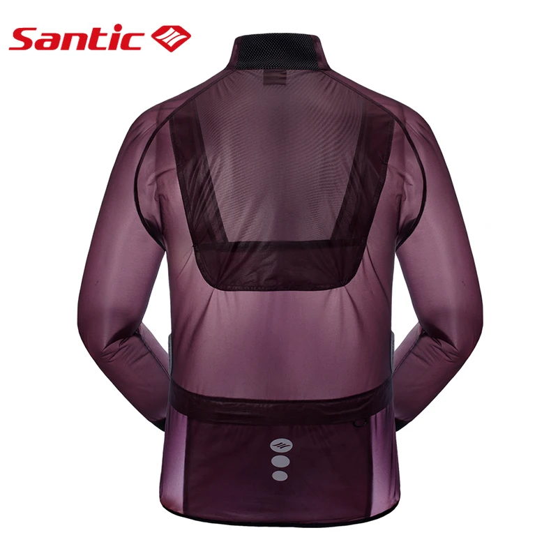 SANTIC куртки для велоспорта с защитой от ультрафиолета ветровка дышащие