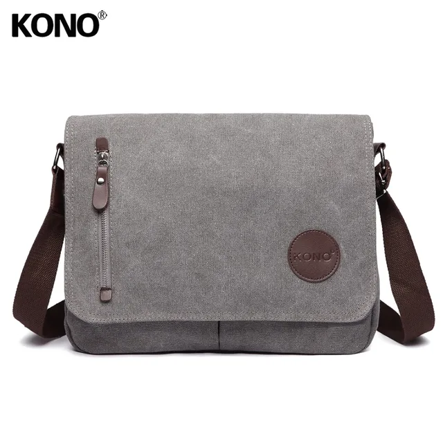 Kono Women Men Messenger Bags School Bag For Agers S Boys Kono Women Men Messenger Bags School Bag For Agers S Boys College Student Canvas Zip Cross