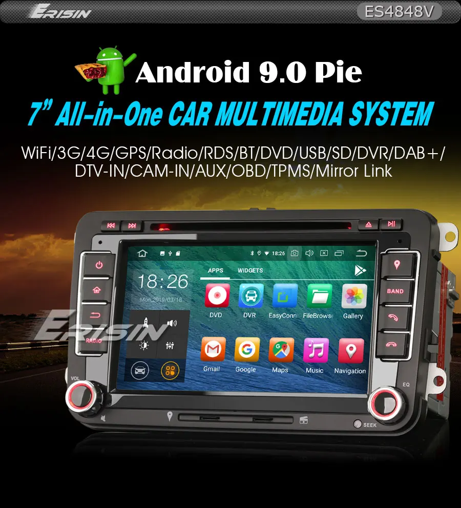 Cheap 7" Android 9.0 OS Car DVD Multimedia GPS Radio for Seat Altea 2004-2015 Altea XL 2007-2015 Toledo 2004-2015 Alhambra 2010-2016 1