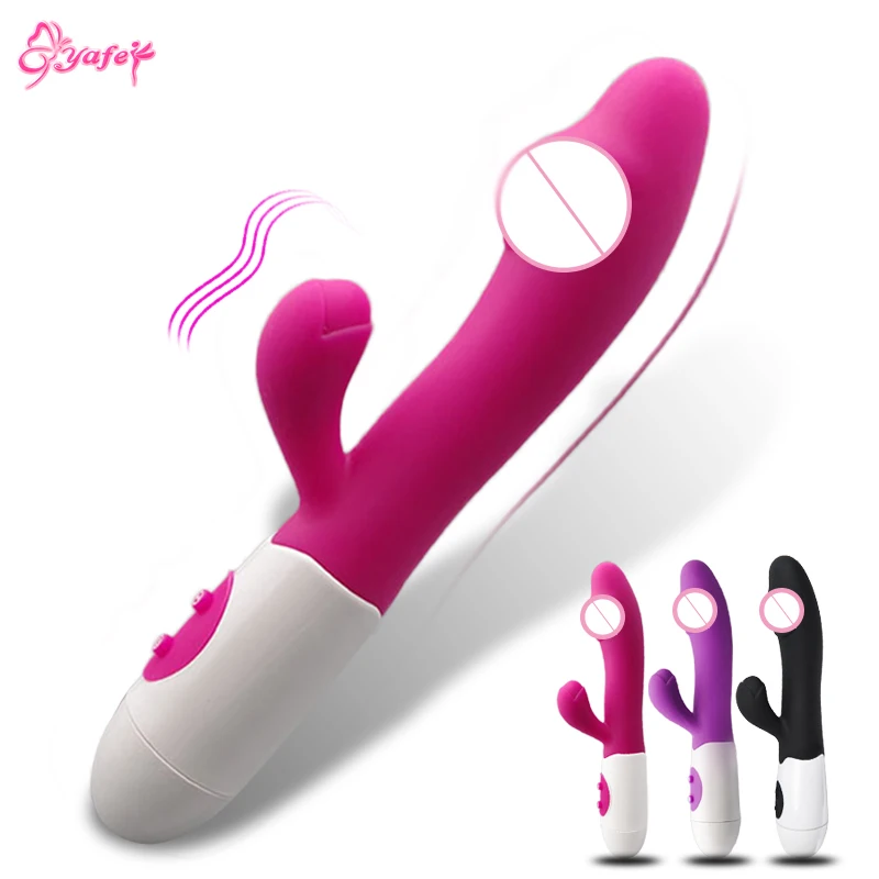 7 Speed Silicone G spot Vibrator Dual Rabbit Vibrator Dildo clitoris Stimulation Female Masturbation Sex Toys for Women Adult