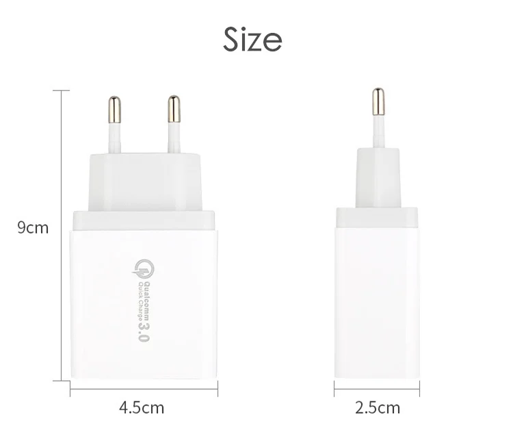 3.4A 3 порта USB зарядное устройство светодиодный дисплей быстрое зарядное устройство для телефона адаптер настенное зарядное устройство ЕС для iPhone samsung смартфонов планшетов