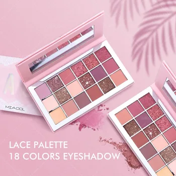 

18 Colors Eye Shadow Palette Sexy Shimmer Metallic Glitter Makeup Easy to Wear Waterproof Long-lasting Eyes Cosmetics R1