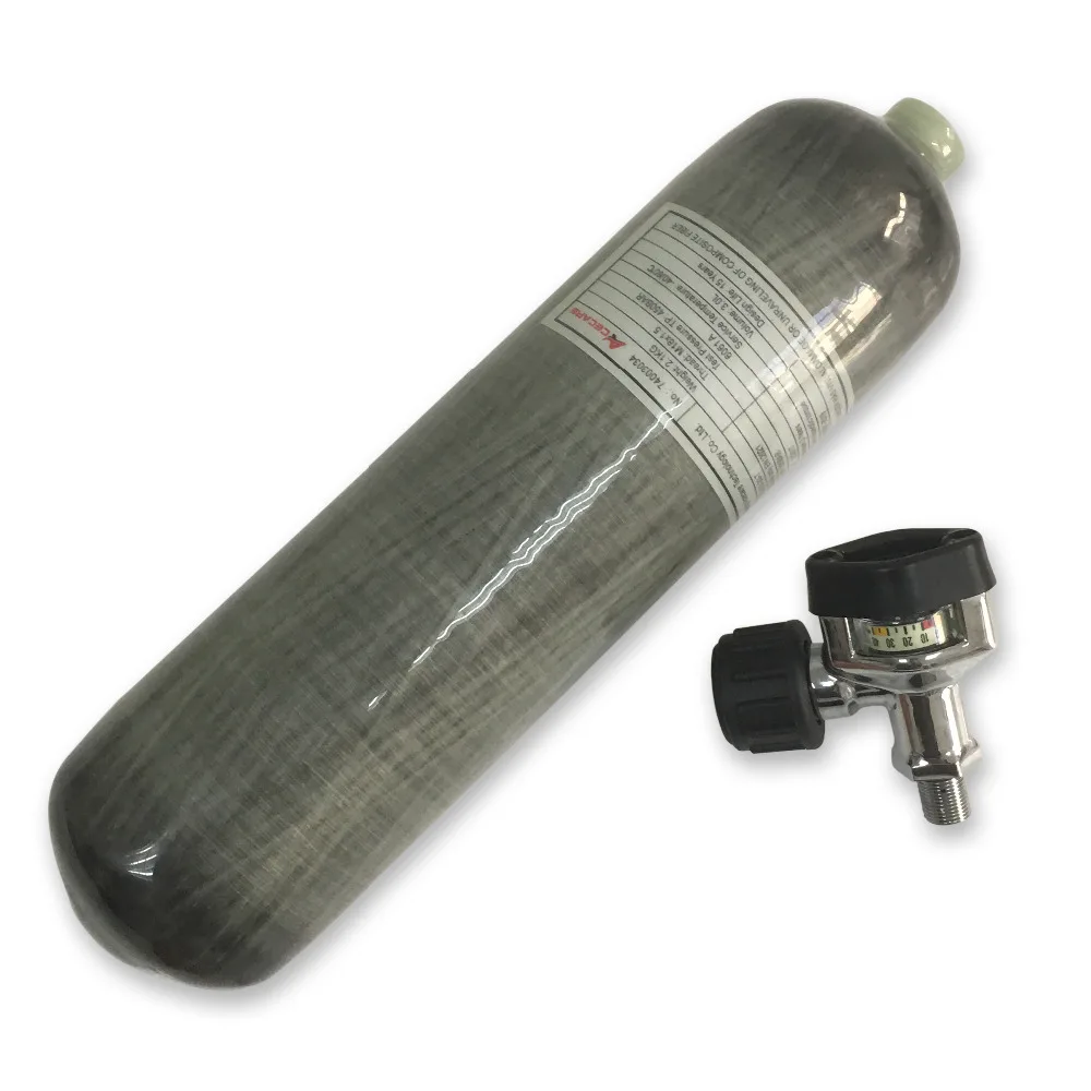 AC10321 Scuba Diving Bottle 4500psi 30Mpa 3LCE PCP Carbon Fiber Scuba Tank Pcp Air Rifle Pcp Air Compressor Composite Cylinder