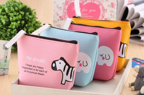 

Kawaii Cartoon ZOO Animals 12*10CM PU Coin Purse Wallet BAG ; Kid's Gift BAG Pouch Coin Pouch Wallet BAG ; Women Handbag
