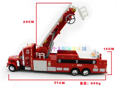 Для ребенка Пожарная машина игрушка модель Автомобиль с лестницой Пожарная машина Автомобиль игрушка для детей