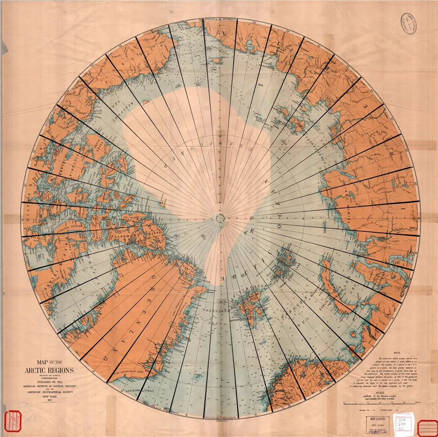 Map of the Arctic regions Map and Data Library