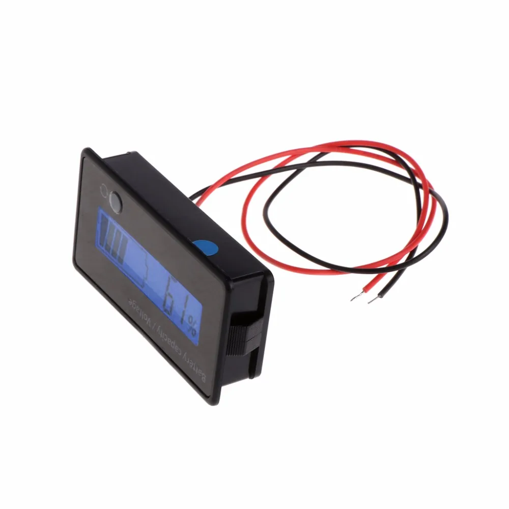 

8-70V Blue LCD Lead Acid Lithium Battery Capacity Indicator Digital Voltmeter Tester Batteries Volt Test Tools