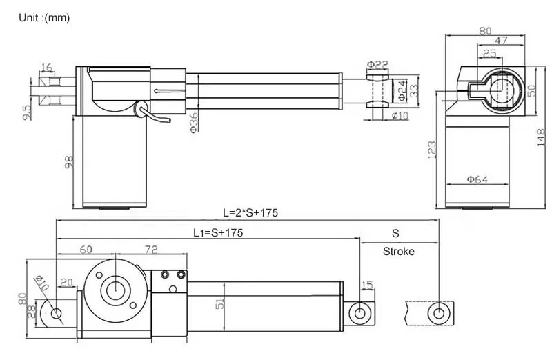 12 V 24V 50mmmicro линейный привод электрический линейный привод тяга 5000N/500 KG/1100LBS, ТВ Лифт индивидуальный штрих двигатель постоянного тока