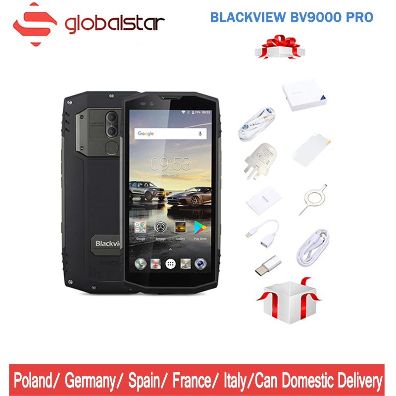 Blackview BV9000 Pro смартфон 5,7 "18:9 FHD + полный Экран IP68 Водонепроницаемый 6 ГБ + 128 ГБ Helio P25 Octa Core 4180 мАч NFC мобильный телефон