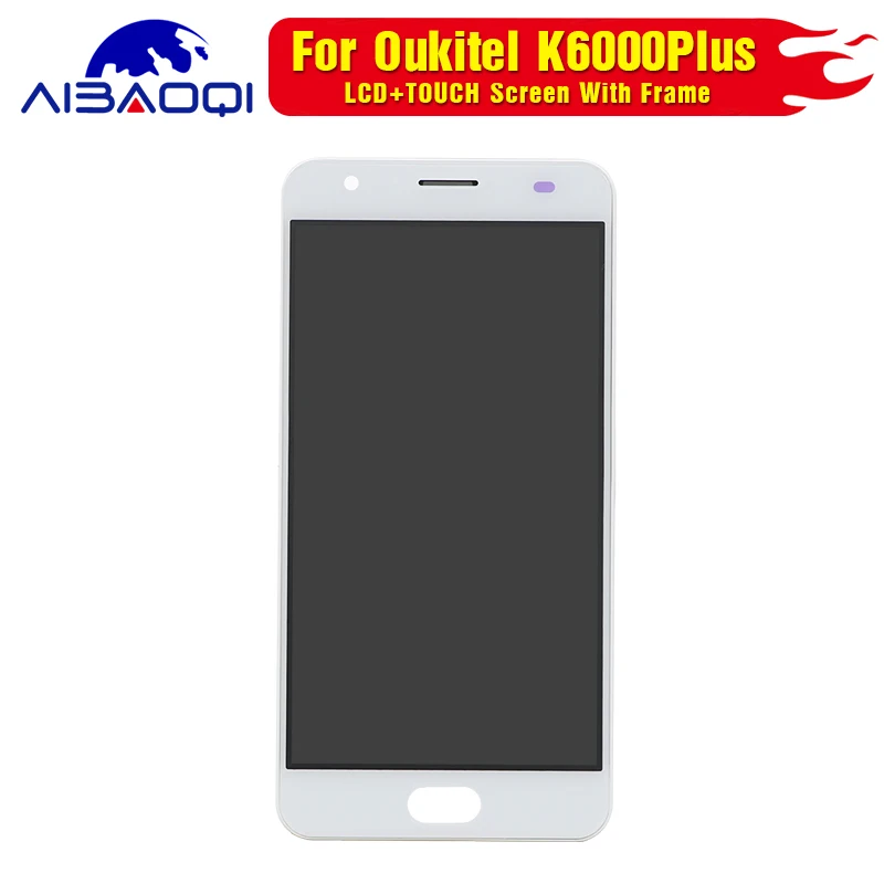 Для Oukitel K6000 Plus сенсорный экран+ ЖК-дисплей дигитайзер сборка+ рамка запасные части+ инструмент для разборки