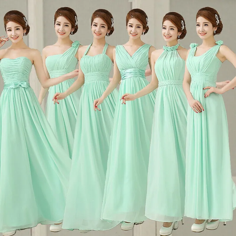 Pastel-Verde-Menta-Vestido-de-Dama-de-Ga