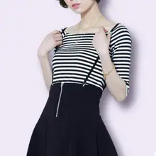 Унисекс параллельный не крест двойной подтяжки с узким зажим для штанов