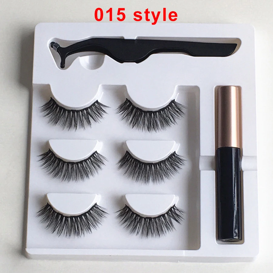 

Magnetic Eyeliner and Eyelashes Tweezer Set 5 Magnets Magnetic Eyelashes Extension Faux Cils Magnetique Handmade False Eyelashes