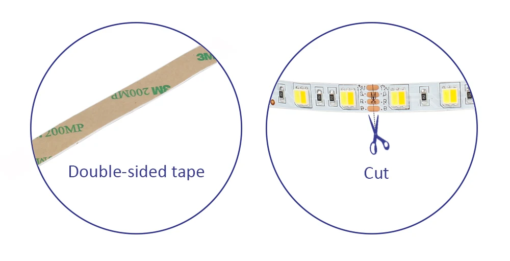 Светодиодный светильник с регулируемой цветовой температурой 5050 CW+ WW двойной цвет, 60 Светодиодный s/m, 5 м/рулон DC12V, высокое качество