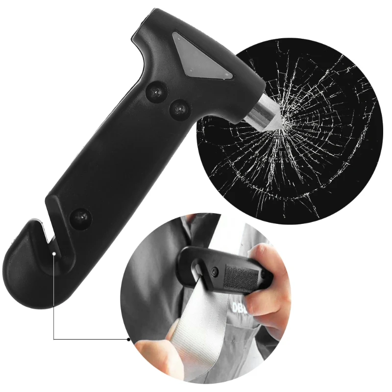 

Car Window Seat Safety AUTO Emergency Escape Life-Saving Hammer Belt Cutter Tool