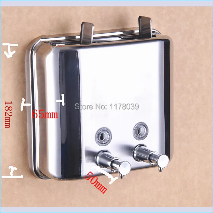 stainless steel shower shampoo dispenser,wall mounted Double soap