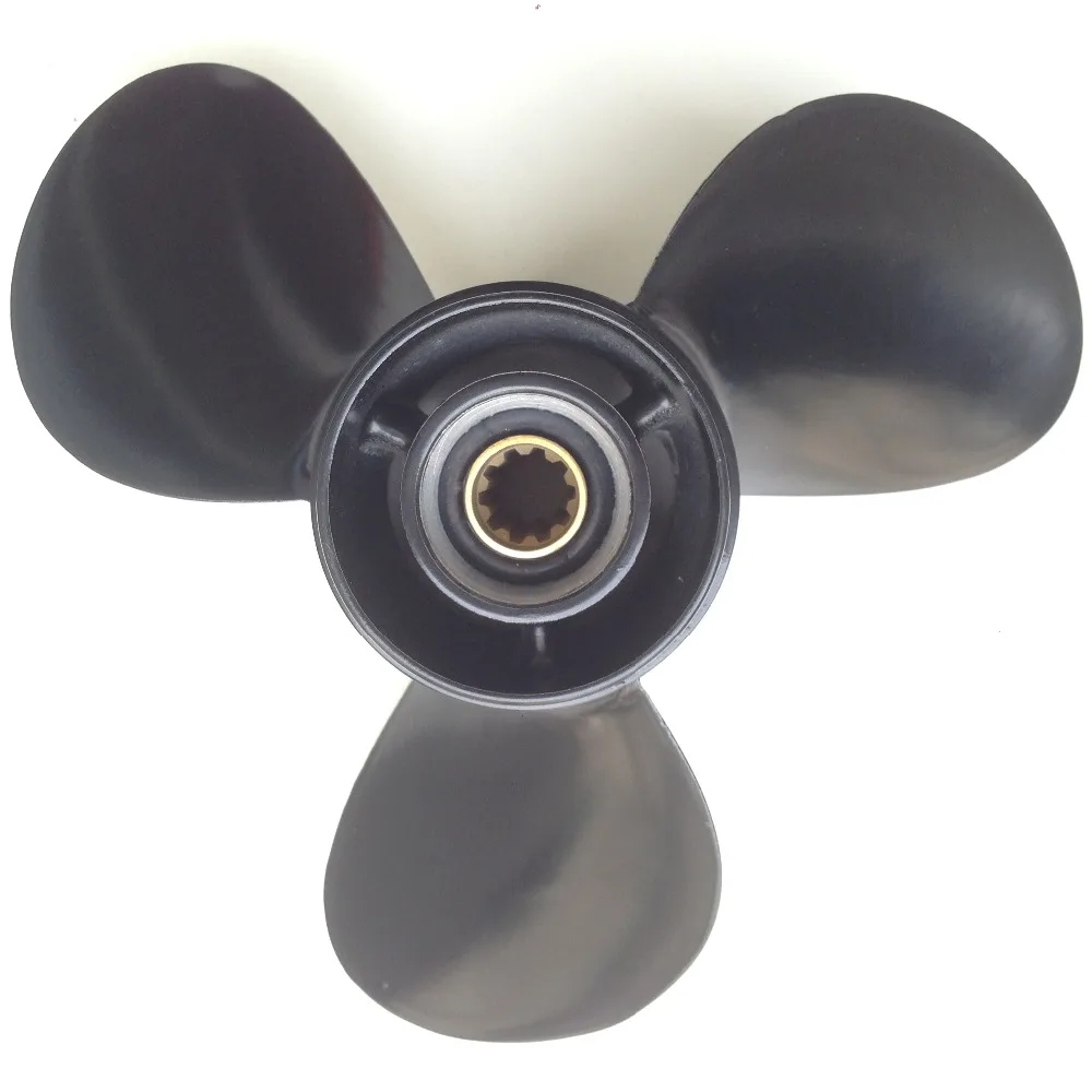 

free shipping 9.9x11 For 20HP 30hp tohatsu propeller Aluminium TOHATSU Propeller Motors tohatsu Outboard Motor 10 tooth spline