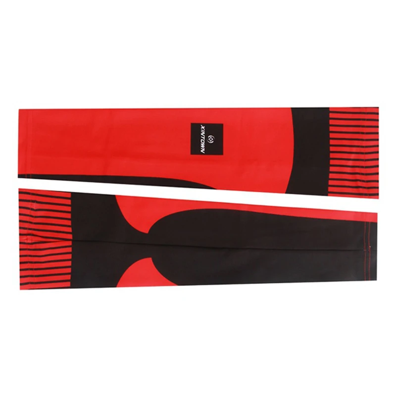 

Red Cycling Arm Bicycle Bike Cuff Sleeve Cover UV Sun Protection red+black