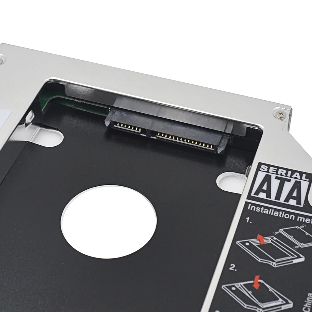 CHIPAL Aluminum PATA IDE to SATA 2nd HDD Caddy 12 7 мм 2 5 &quotSATA 3 0 чехол для SSD корпус ноутбука CD/ DVD ROM