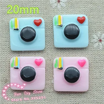 

50pcs resin camera cabochon flat back craft for decoration mix 2 color 50pcs/lot R1023