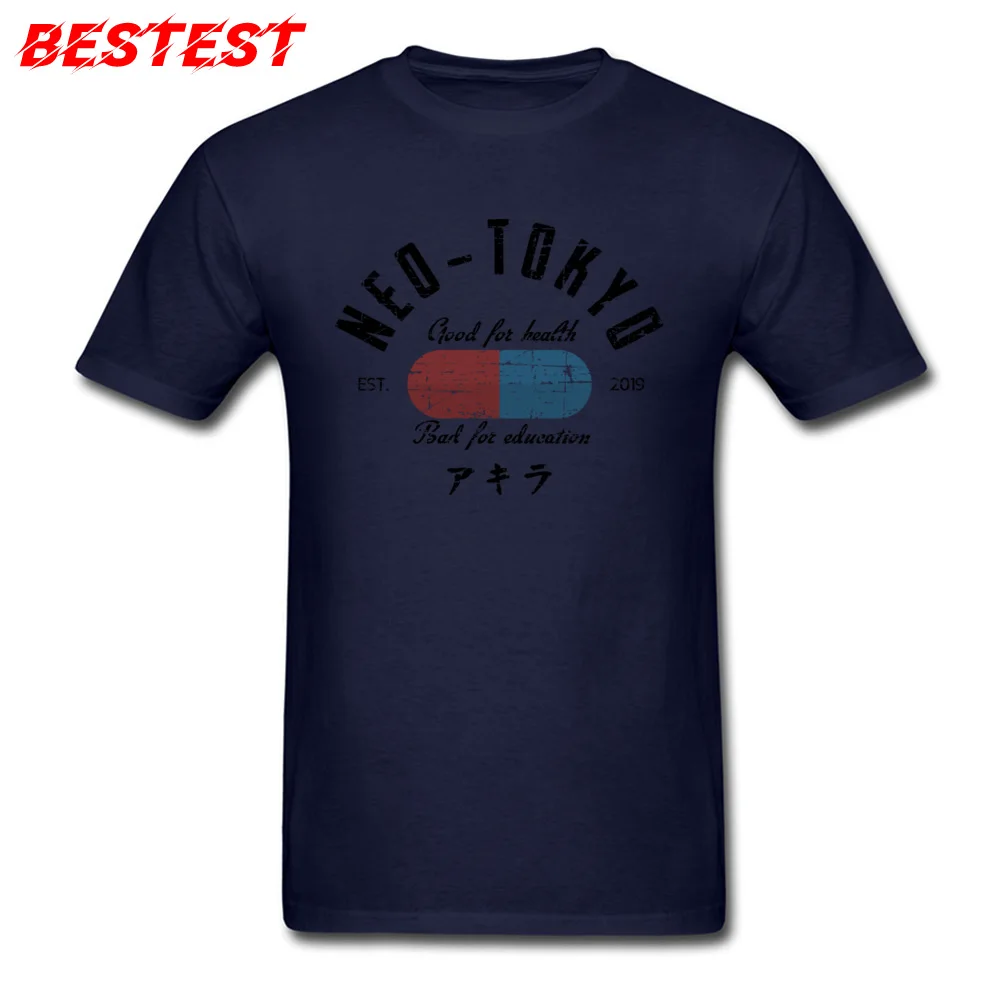 Customized Neo Tokyo Tshirts for Students 2018 Fashion Summer Fall O Neck Cotton Fabric Short Sleeve Tshirts Tee Shirt Neo Tokyo navy