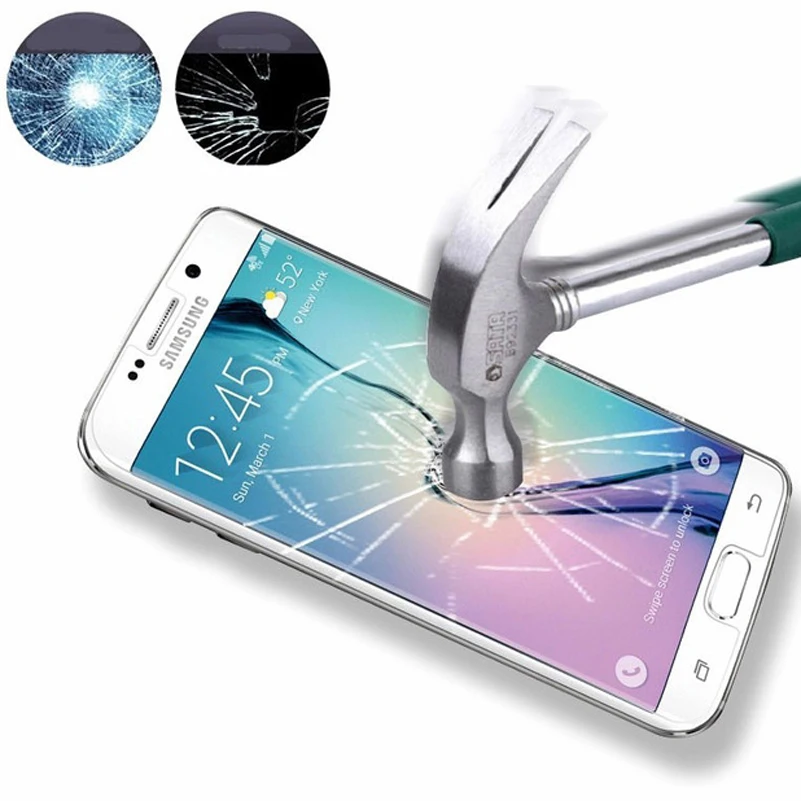 0.33mm Anti-scratch Tempered Glass Screen Protector For Samsung Galaxy J1 Mini J2 J5 J7 Prime Pro 2017 A3 A5 A7 | Мобильные телефоны
