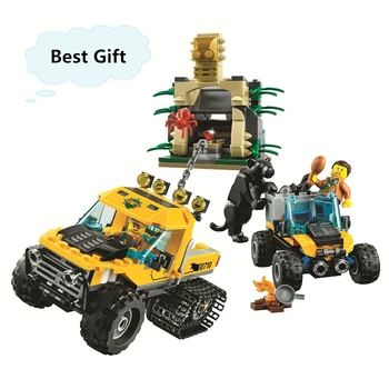 

Hot Sale City Series Jungle Halftrack Mission building blocks Educational Toys For Children Compatible with city 60159 Best Gift