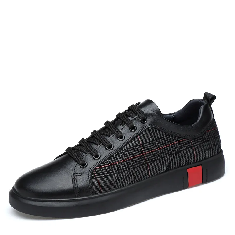 

LZBUsuper explosive men's leather casual shoes men's belt new fashion sports shoes rubber soles non-slip leather flat shoes size