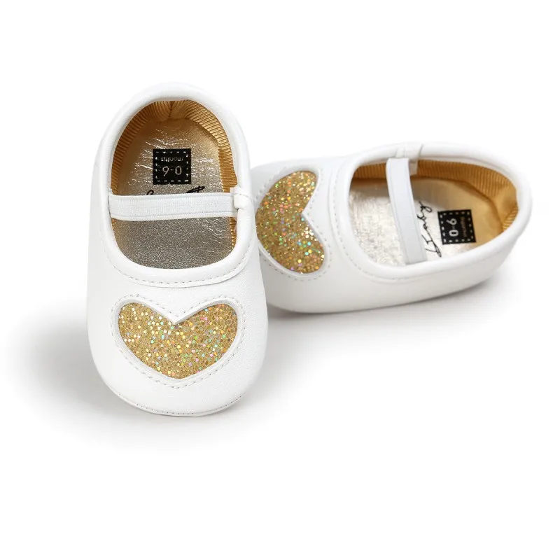 Осенне-весенняя модная обувь новые милые туфли принцессы из искусственной кожи с мягкой подошвой для маленьких девочек 0-18 месяцев