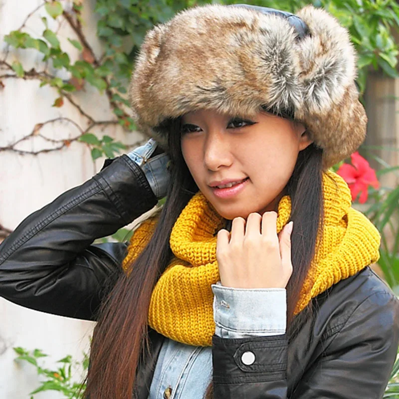 NEW Unisex Canadian Beaver Fur Hat PU 