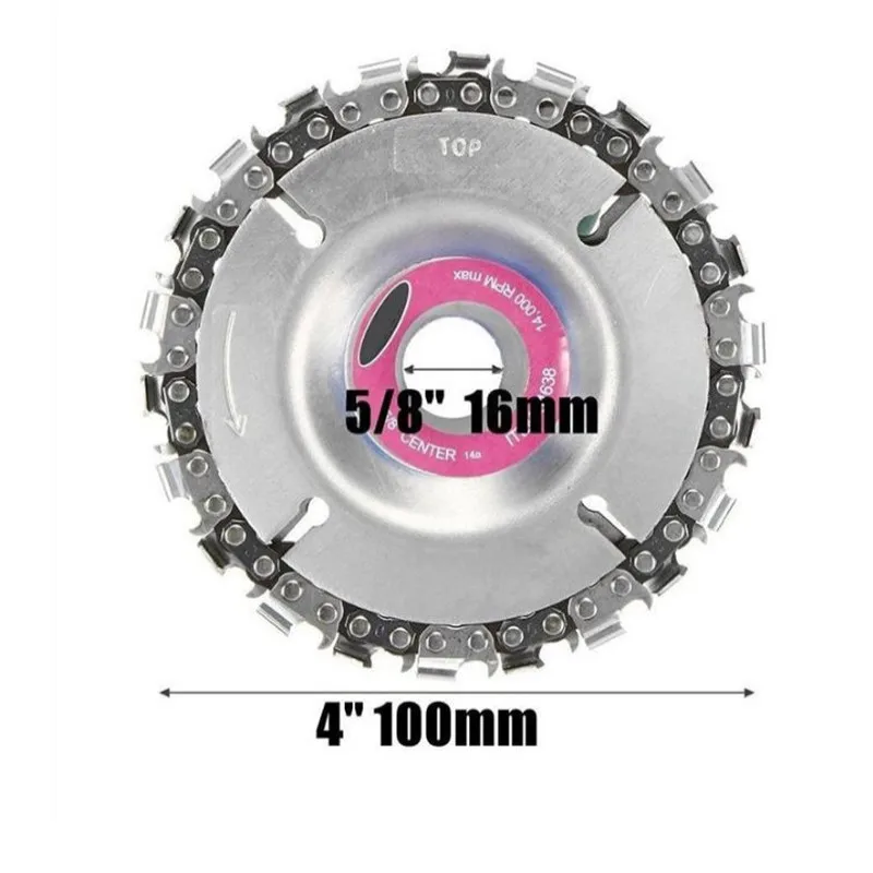 Резьба по дереву диск угол шлифовка цепь угол Шлифовка с " 22 зубная цепь пластина Деревообработка Цепная Пила диск Режущий лист