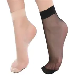 Женские летние сексуальные короткие носки ультратонкие прозрачные носки хрустальные шелковые носки для женщин женские эластичные