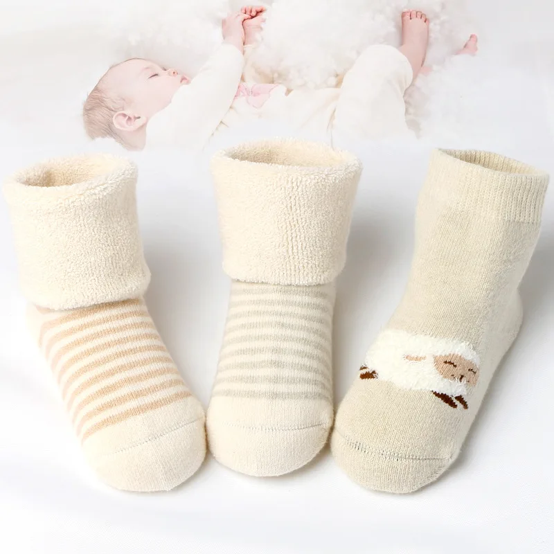 Buy 3 Pairs Organic Cotton Baby Socks Autumn And