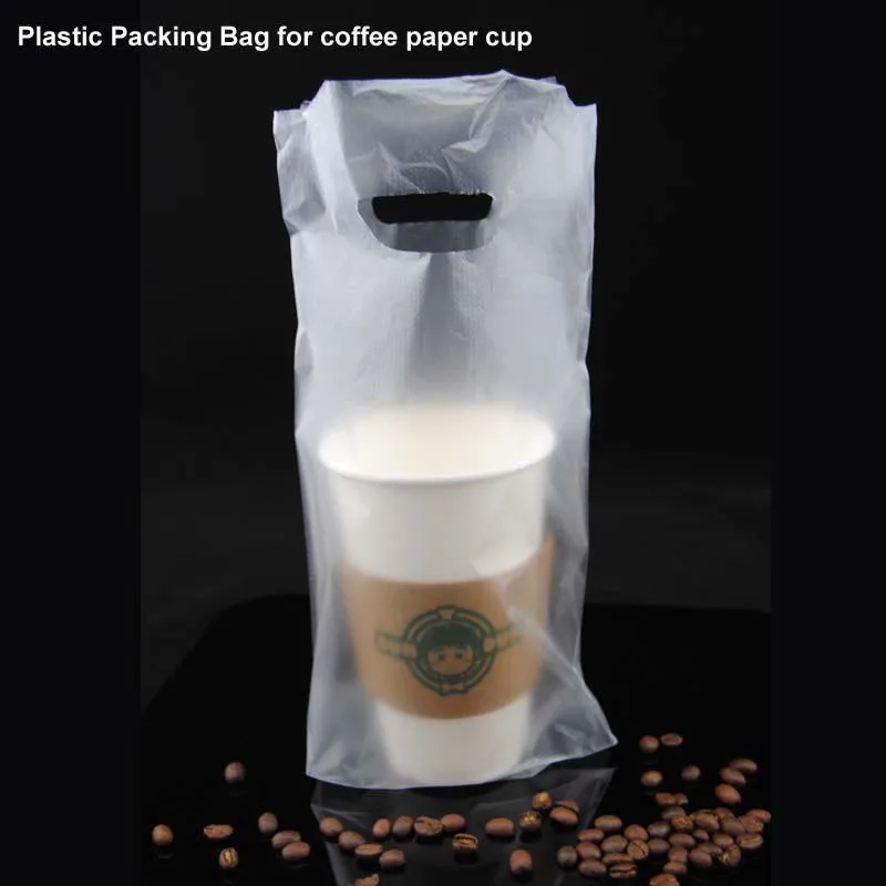 New 100 pcs / lot Double Cup Beverage Plastic Pack...