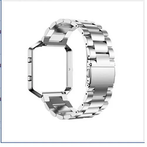 23 мм заменить Мужские t наручные часы из нержавеющей стали ремешок для Fitbit Blaze Смарт часы черные для мужских и женских часов аксессуары - Цвет ремешка: sliver