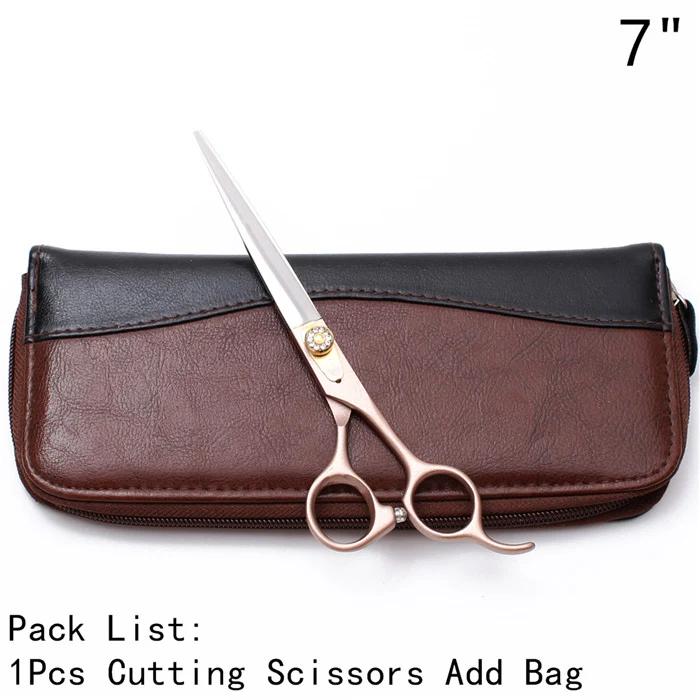 5.5" 6" 7" 440C Customized Brand Dog Scissors Professional Grooming Scissors Straight Shears Thinning Shears Pet Scissors C9105 - Цвет: C9105 Jin C 7YY