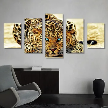 

Full Drill 5D DIY Diamond Painting Ferocious Leopard Multi-pictures Cross Stitch Mosaic Diamond Painting Home art wall decor