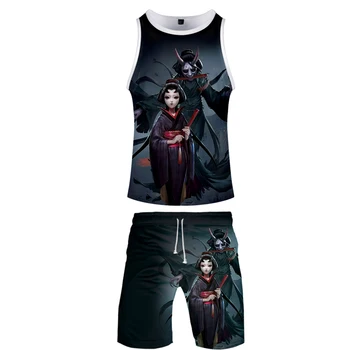 

dentity V 3D Fifth personality Harajuku 3D Hot Game New Streetwear two piece set Tank Tops and shorts Fashion Summer Men's Set