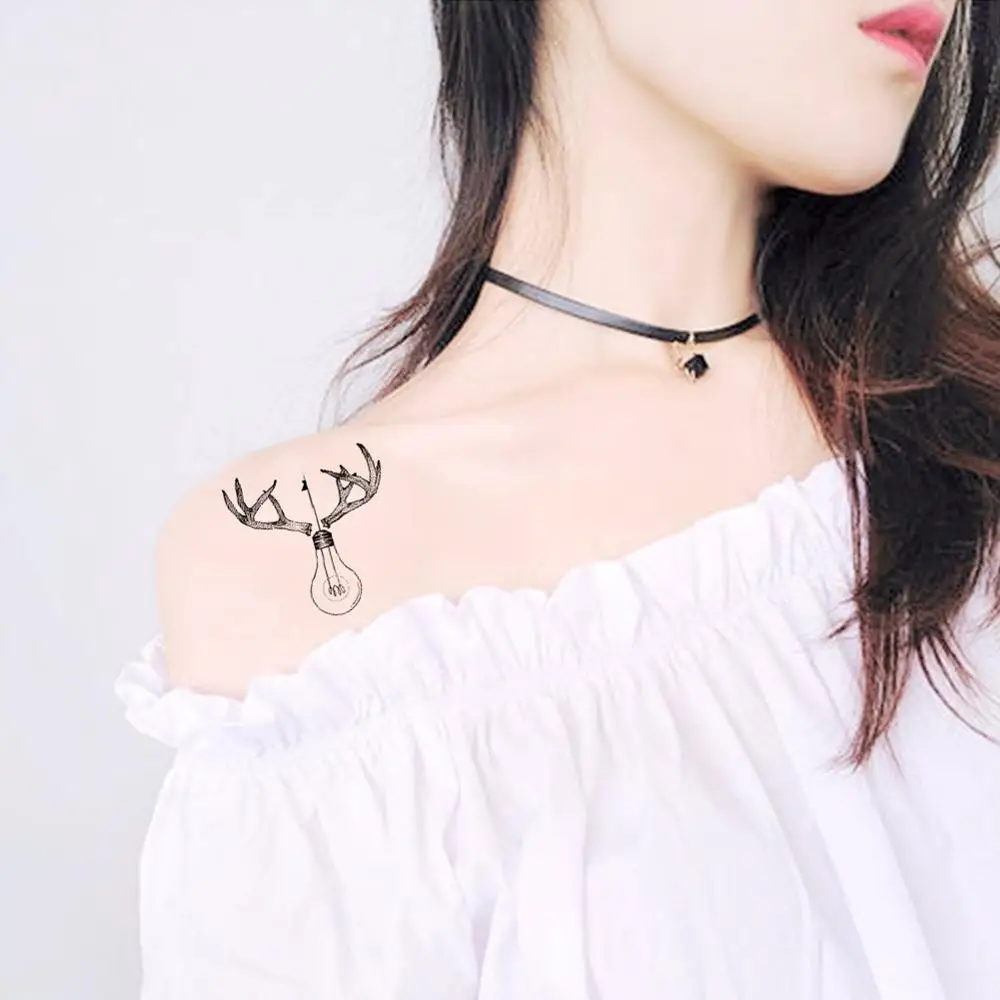 للماء لصاقات وشم مؤقت القمر هيل الغابات نجمة وهمية تاتو فلاش الوشم Tatouage الجسم الفن اليد القدم لفتاة Wom T-041