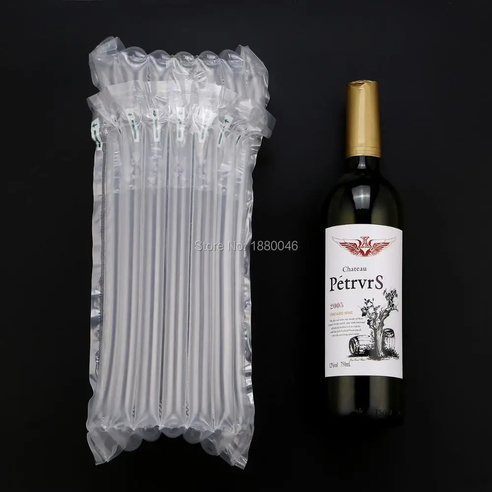 100 штук отгрузки защита утолщение нейлон Air-мешок низкая цена надувной защитный мешок для винной бутылки упаковки