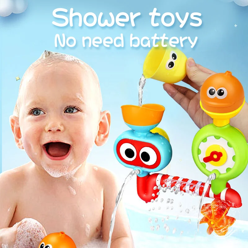 Baby Bath Toys Kids Bathroom Play Water Spraying Tool Music shower toy
