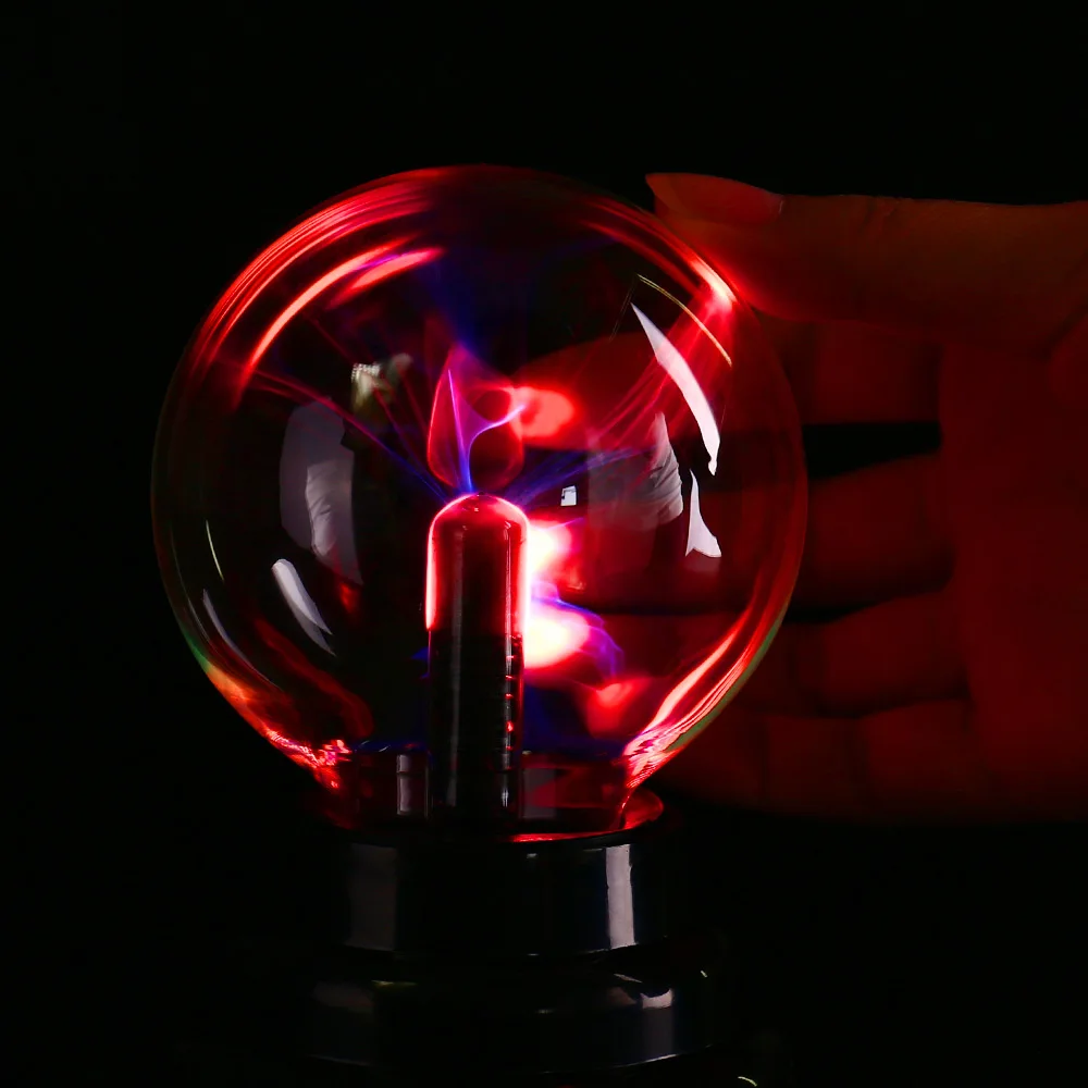 LEDERTEK Brand Novelty Glass Magic Plasma Ball Light 3 inch Sphere