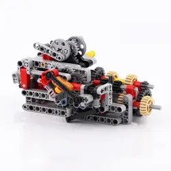 1 компл. MOC-TECHNIC 8 скоростей SEQUENTIAL GEARBOX Обучающие строительные блоки кирпичи детали DIY игрушки совместимый с лего Technic